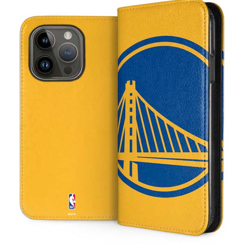NBA Golden State Warriors Large Logo iPhone 15 Pro Folio Case
